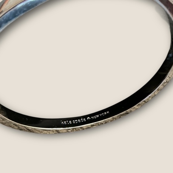 Kate Spade Silver Bow Hinged Bracelet - Picture 2 of 3